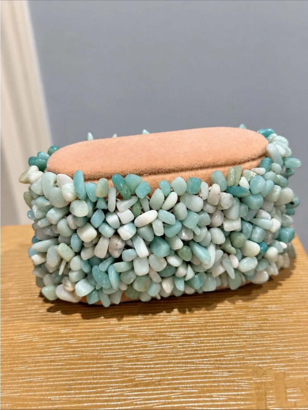 Natural Amazonite Chip Beaded Bracelet